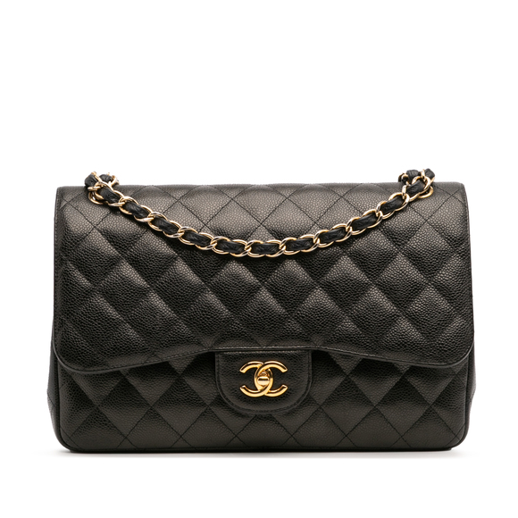 Pre-Loved Chanel Jumbo Classic Caviar Double Flap - Picture 1 of 12